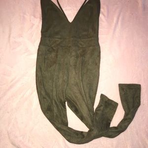Green jumpsuit